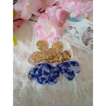 Boucles d'oreilles OPHELIA BLEU ROYAL