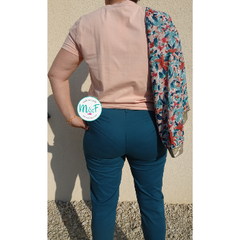Pantalon chino bleu