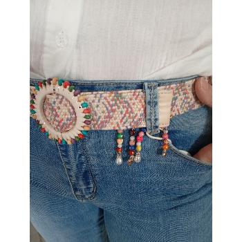 Pantalon droit avec ceinture