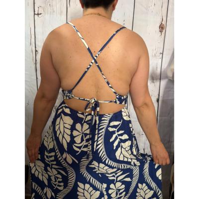 ROBE DOS NU XANA BLEUE