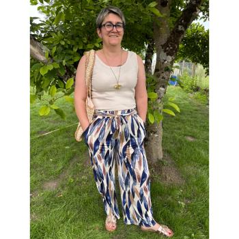 PANTALON ALBANE BLEU