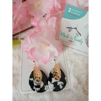 Boucles d'oreilles ANNA NOIRE