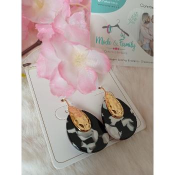 Boucles d'oreilles ANNA NOIRE