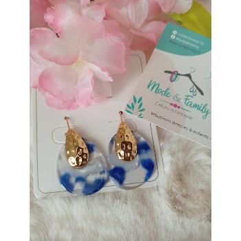 boucles d'oreilles ANNA bleu royal