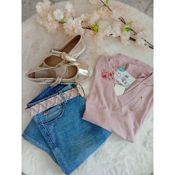 Pantalon droit avec ceinture