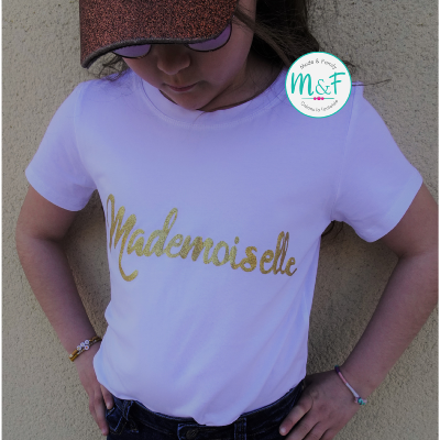 T-shirt fille MADEMOISELLE