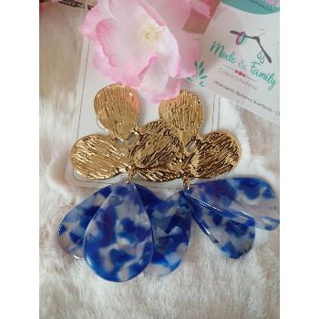 Boucles d'oreilles OPHELIA BLEU ROYAL
