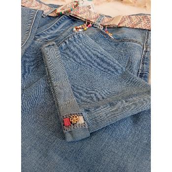 Pantalon droit avec ceinture