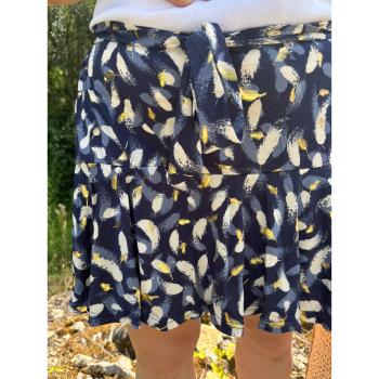 JUPE SHORT MARIA BLEU