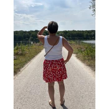 JUPE SHORT MARIA ROUGE