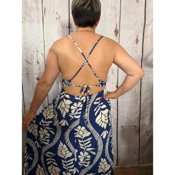 ROBE DOS NU XANA BLEUE