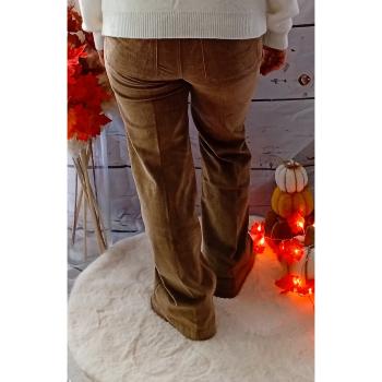 Pantalon velours large 