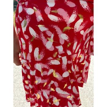 JUPE SHORT MARIA ROUGE