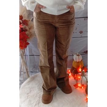 Pantalon velours large 
